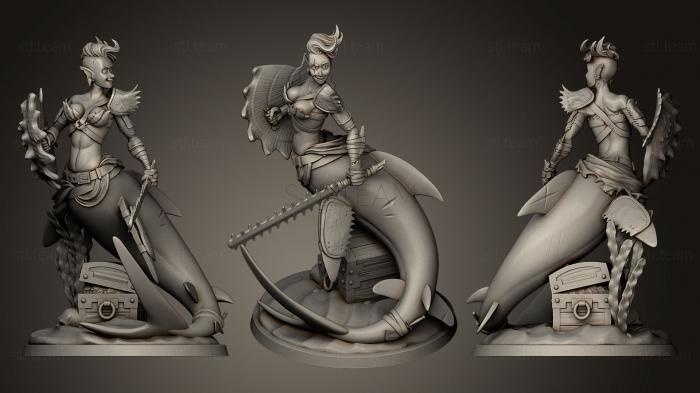 3D model Warrior Mermaid (STL)